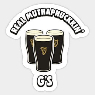 Lovely Creamy Pints of Stout Sticker